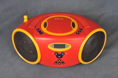 [レア] DB3000-C ディズニー　ミッキー　CDラジオプレーヤー VTG Disney Mickey Mouse DB3000-C Portable CD AM/FM Stereo Radio