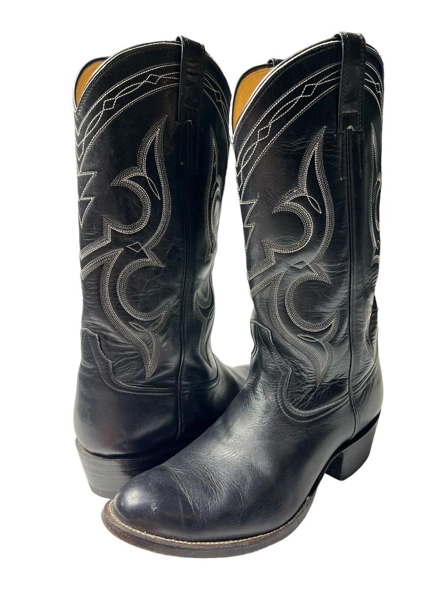 Black western cowboy boots deals