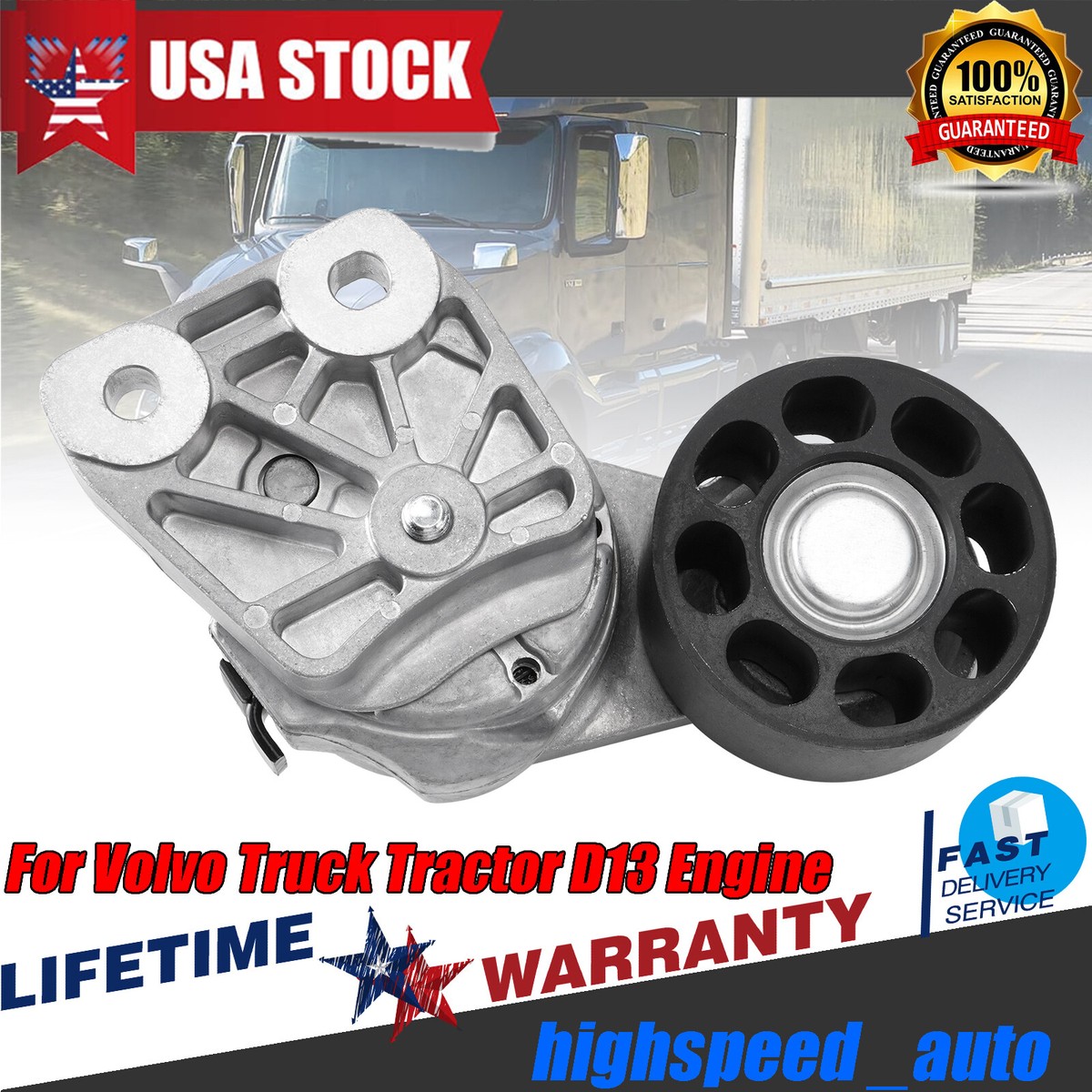 ●T.T.P. 23669027 A/C Belt Tensioner Fit For Heavy Duty Volvo Truck