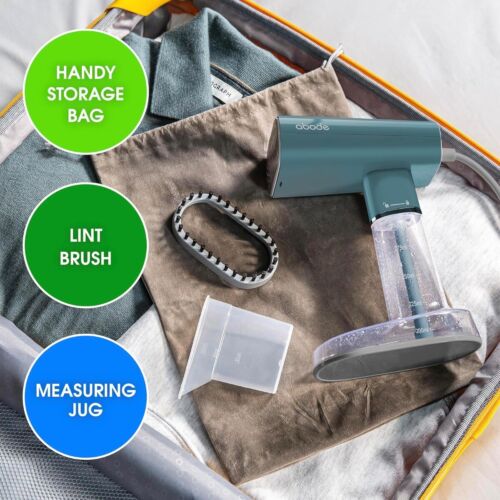 Abode AGS3001T Handheld Garment Steamer Portable Clothes Steamer 1000w Teal - Picture 8 of 11