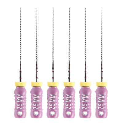 6pcs/pk Dental Root Canal Files Hand Use Endodontic C Files 21mm 25mm