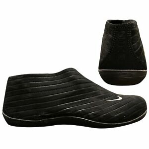 black nike slip on trainers