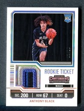 2023-24 Panini Contenders Rookie Ticket Swatches Prime Anthony Black RC 3/10