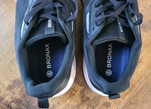 BRONAX Wide Toe Box Running Shoe Cushioned Support Sneaker Men Size 12 Black S73 - Picture 13 of 13