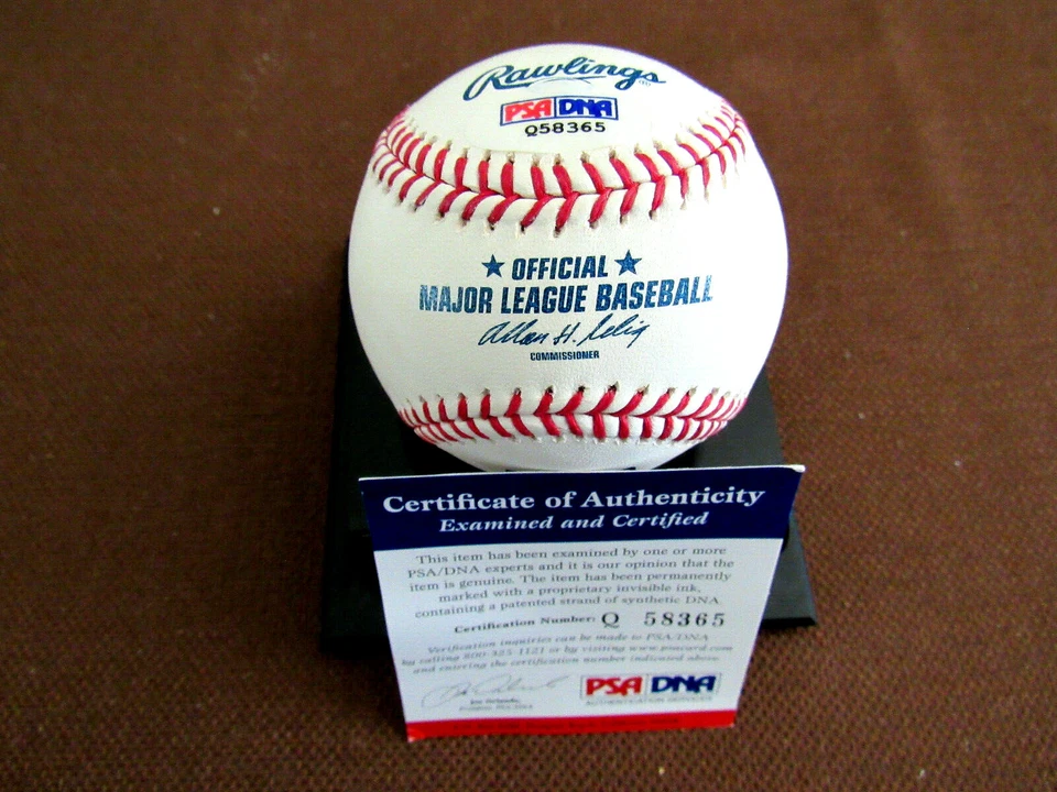 BRUCE SUTTER ENGINE #42 CUBS CARDS BRAVES HOF SIGNED AUTO OML BASEBALL PSA/DNA 2 - Image 3 of 3