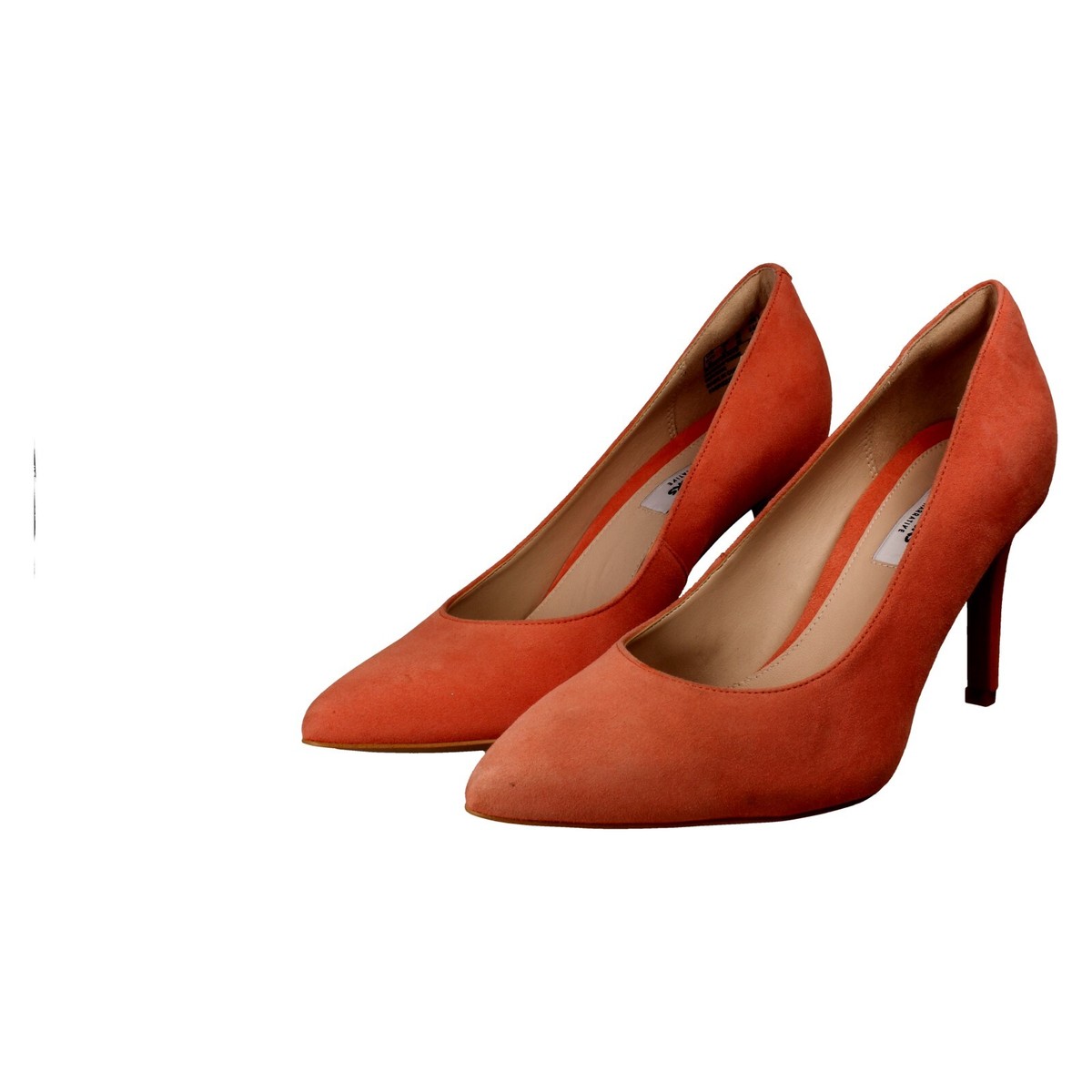 LADIES CLARKS CORAL SUEDE HEELED COURT SHOES DINAH KEER UK EX DISPLAY - Main Image