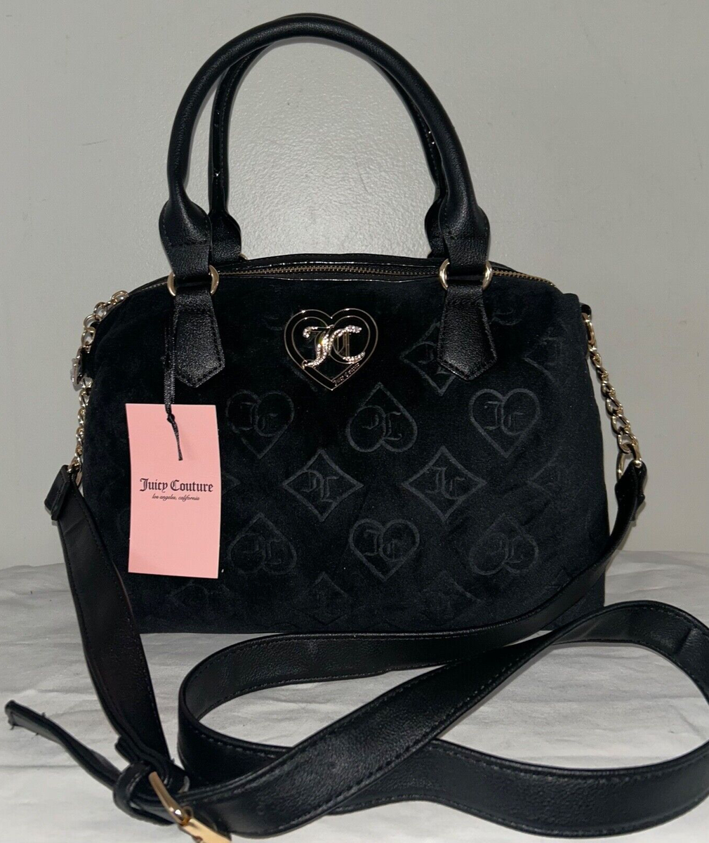NEW! NWT JUICY COUTURE Glizted Out Velour Logo Satchel Bag NEW! NWT JUICY COUTURE Glizted Out Velour Logo Satchel Bag