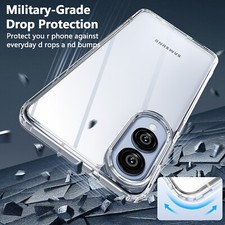 For Samsung Galaxy S25 Edge 2025 Case Clear Shockproof Bumper Anti-Yellow Cover