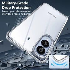 For Samsung Galaxy S25 Edge 2025 Case Clear Shockproof Bumper Anti-Yellow Cover