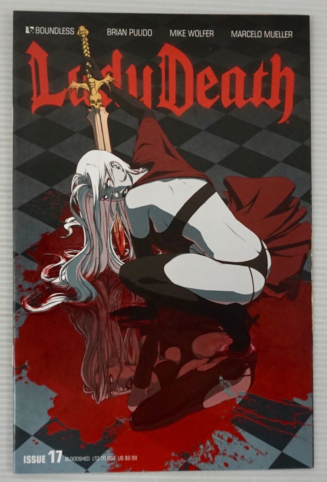 LADY DEATH BOUNDLESS #17 2012 BLOODSHED VARIANT Brian Pulido LTD to 850 NM