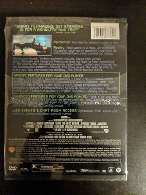 SEALED ORIGINAL The Matrix 1999 DVD Keanu Reeves 1st release HTF