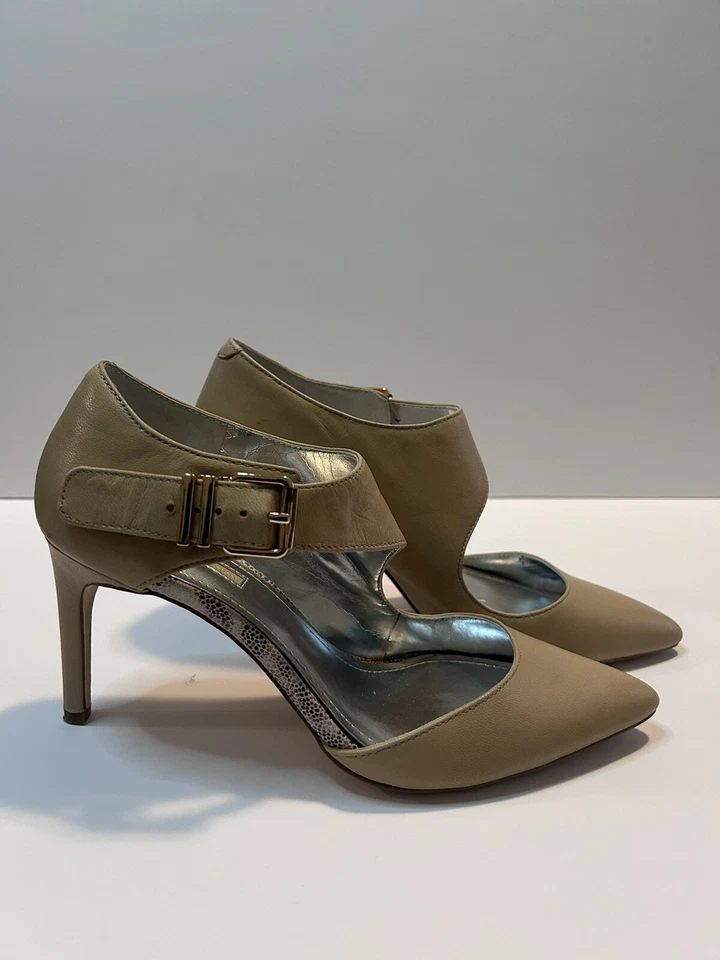 Туфли-лодочки BCBG eneration Mary Jane на каблуке с заостренным носком размер 7,5 M бежевые - Изображение 2 из 4