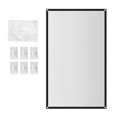 Projector Screen for Home Theater HD White Foldable Anti-Crease L9I92155