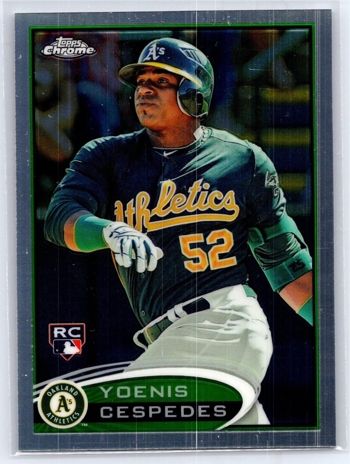 2012 Topps Chrome Baseball - Yoenis Cespedes (RC) Rookie Refractor #180