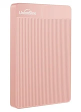 UnionSine HD-006 250GB USB3.0 Ultra Slim External Portable Hard Drive HDD (Pink)