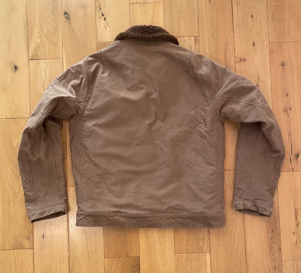 RRL Jungle Cloth Fleece Collar Bomber Flight Jacket Size Small - Image 2 of 4