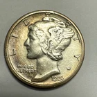 1923-S Mercury Silver Dime XF Details-Cleaned Hit On Obverse