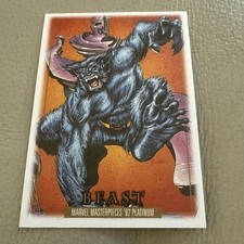 2024 Skybox Marvel Masterpieces ‘92 Platinum Canvas #7 Beast