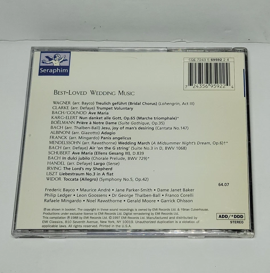 Various Artists - Best-Loved Wedding Music (CD) - Image 3 of 4
