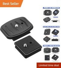 Effortless Setup: 41mm and 43mm Quick Release Camera Plates 2 Pack