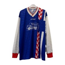 Erima SV Sudkirchen #3 Long Sleeve Soccer Jersey Men L/XL Blue Vintage #103