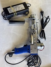 Electric Rug Tufting Gun Starter Kit 2 in 1 Cut and Loop Pile Blue