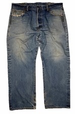Vintage Levi s 501 Button Fly Straight Leg De...