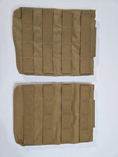 SET (2x) Side Armor Plate Pouches 6x8" Coyote Brown MOLLE Eagle T3 LBT