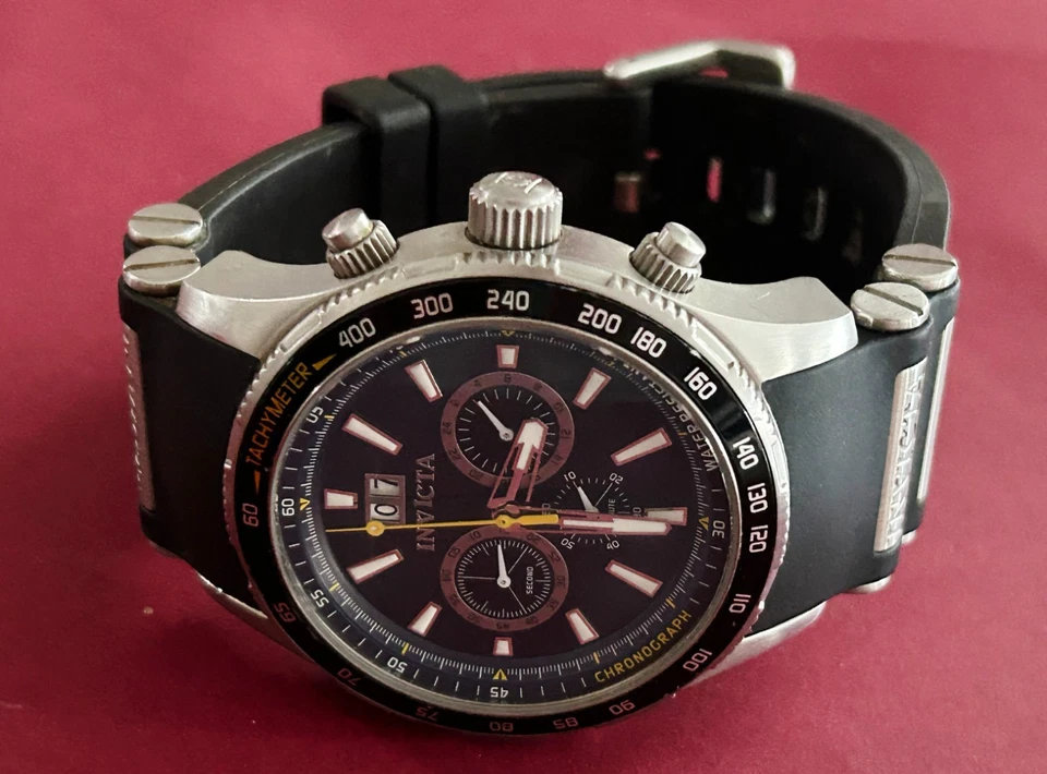 Reloj Hombre Invicta Aviator #1235 Nuevo Sin Caja (Artículo de Pantalla) Batería Nueva 31/07/25 Foto 3 de 4