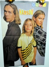 Hanson band Taylor Zac Isaac Hanson magazine poster A3 16x11