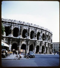 Arena of Nîmes Roman Theater FRANCE - 1961 Stereo Realist 3D Slide #1146