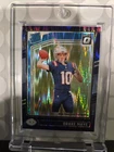 2024 Panini Donruss Optic - Rated Rookie Drake Maye #229 Purple Shock Prizm (RC)
