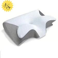 Federa per Cuscino Cervicale in Memory Foam Fodera Morbida Traspirante Lavabile