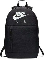 NIKE AIR Sports Backpack Rucksack GYM Football Black Adjustable Shoulder Straps