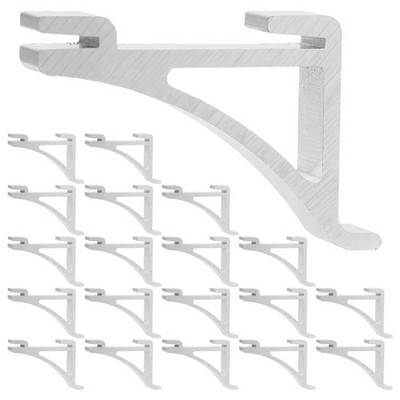 20Pcs Aluminum Shelf Clips for Fridge and Freezer Heavy-Duty Hooks for Metal