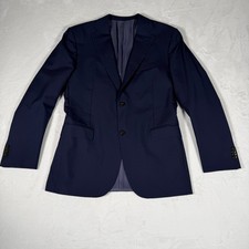 SuitSupply Blazer Men Size 42L Blue Two Button 100 Wool Napoli INT Super 110s