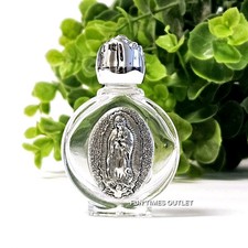Virgen De Guadalupe Glass Holy Water Bottle Guadalupe Glass Bottle