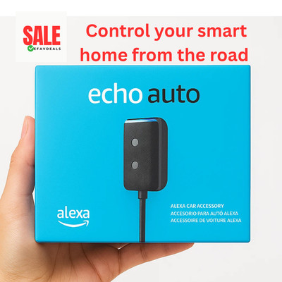 Amazon Echo Auto 2nd Gen, Newest Release -  Add Alexa to your car - Hands-Free