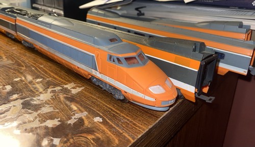 Rame TGV Lima HO – Échelle HO, Orange, Analogique, Occasion