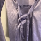Savage X Fenty Purple Satin Robe Lace Accent Belted Long Sleeve Tie M/L — photo 4