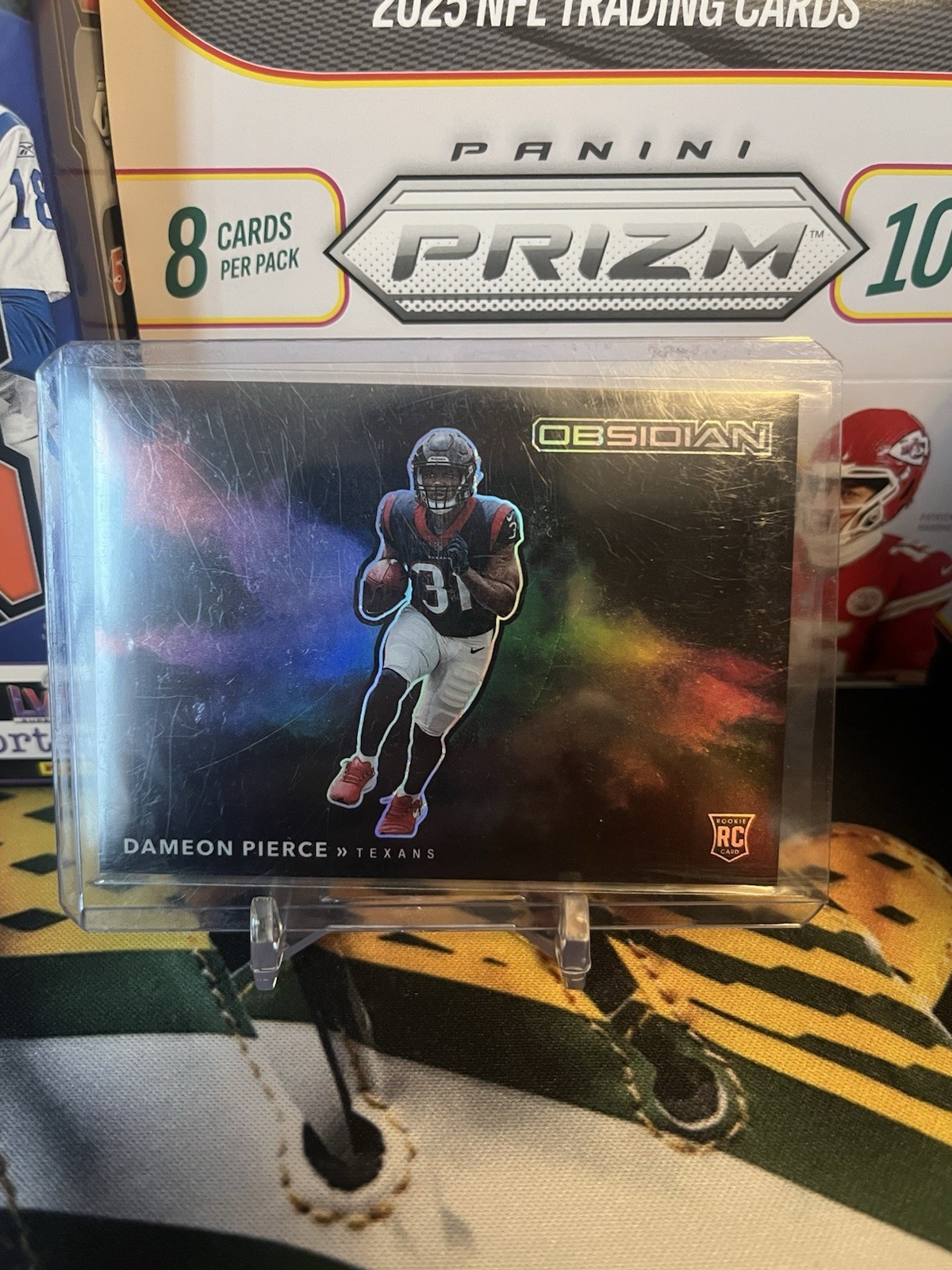 2022 Panini Obsidian - Color Blast Black Dameon Pierce #CBB-6 (RC)