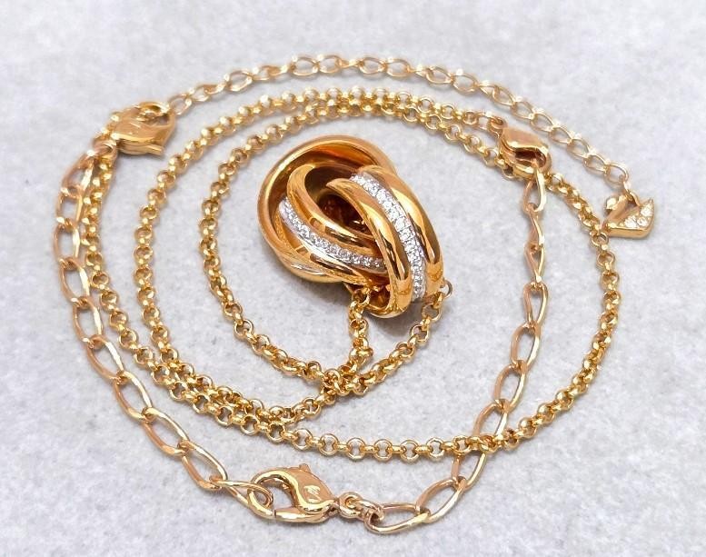 Swarovski Hyperbola Interlocking Circle Necklace … - image 10