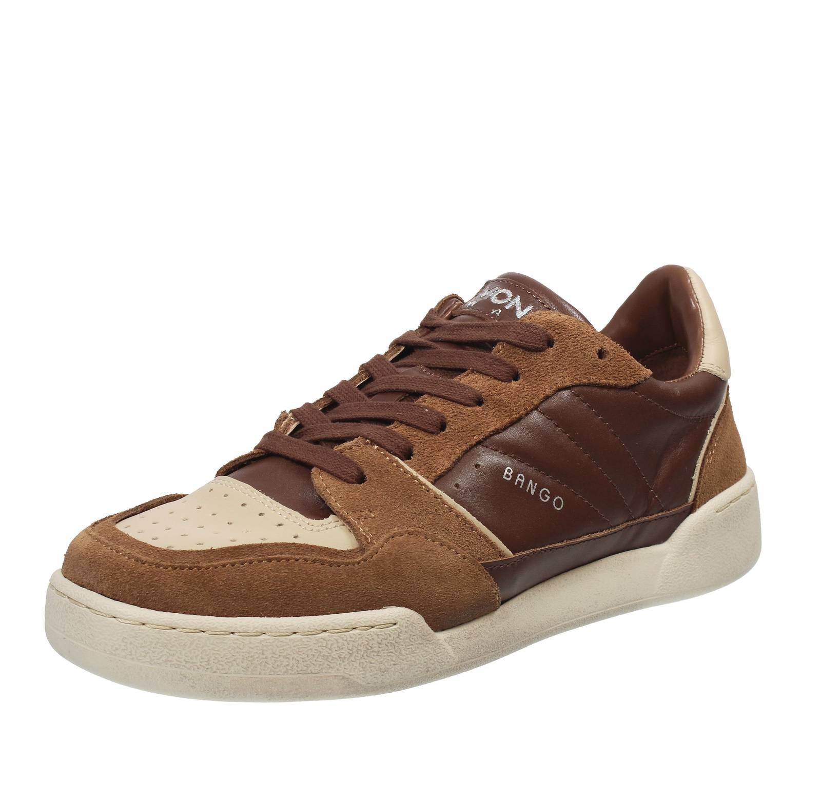 Galizio Torresi Bango - Low Sneaker aus Leder und braunem Wildleder - Größe 42 [26.