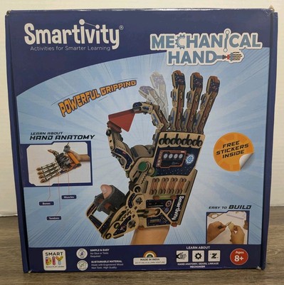 Smartivity DIY Mechanical Hand STEM Toy for Ages 8+ STEM Project Robot - NEW 