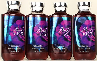 QTY 4 - Bath & Body Works DARK KISS  Body Wash Shower Gel 10oz