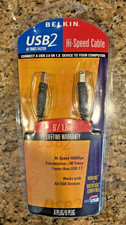 Belkin Printer Cable USB 2 High-Speed 6 Foot USB A Plug to B Plug Brand New