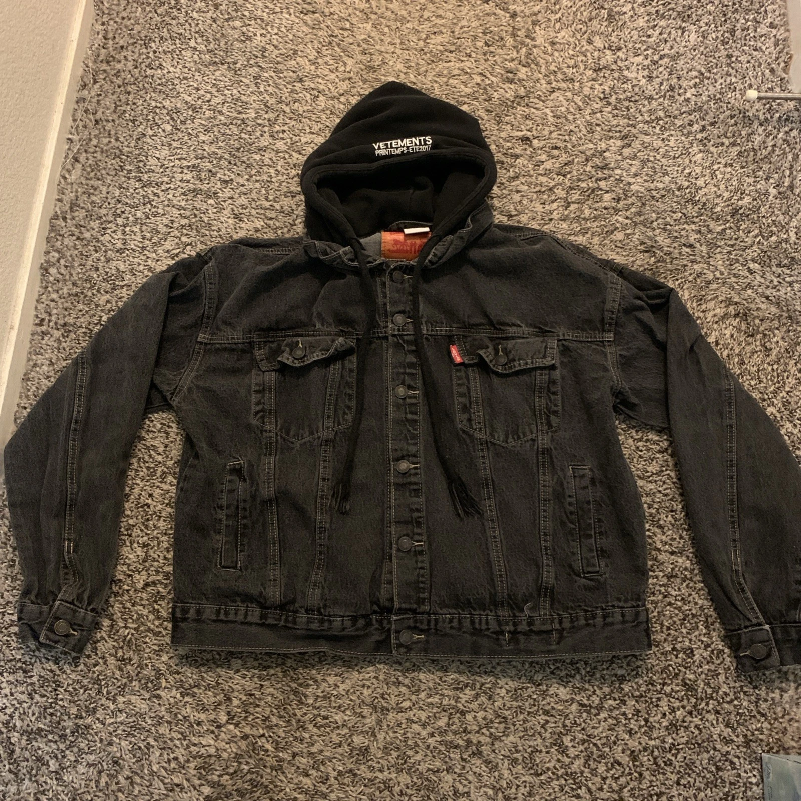 Vetements x Levi hooded denim jacket image 1