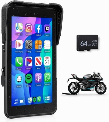 5'' Motorcycle CarPlay Screen Wireless Android Auto GPS Navigation IP68 Display