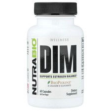 2 X NutraBio, DIM, 60 Capsules