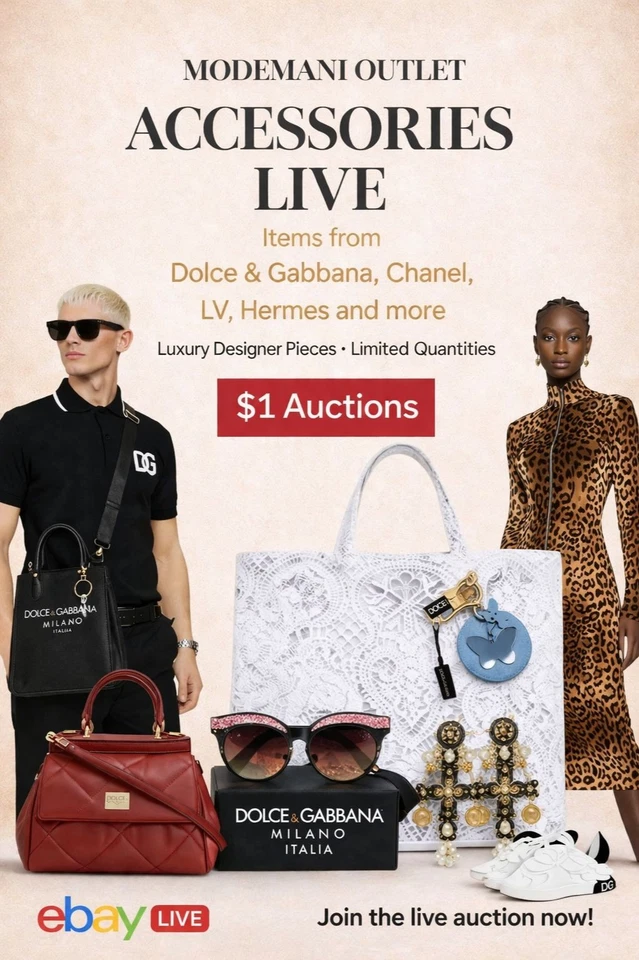 👛🕶 Bags & Accessories Live! 1 USD Auctions and Incredible Sale Items!👛🕶